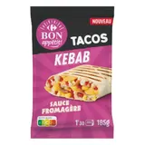 Tacos kebab sauce fromagère CARREFOUR BON APPETIT !