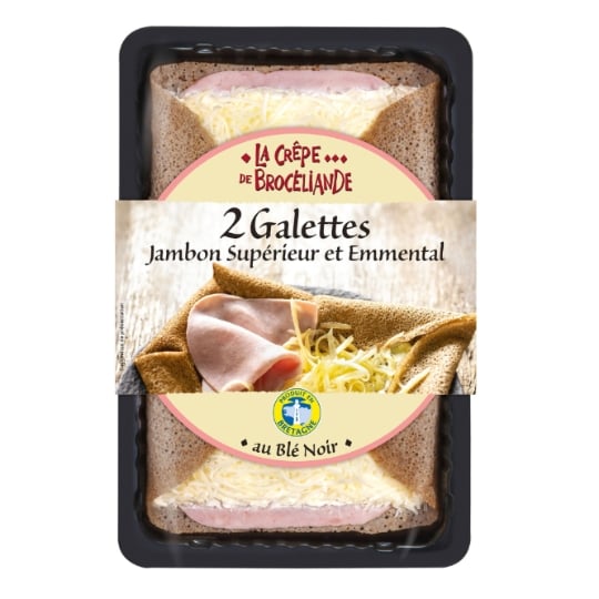 Galette de jambon et emmental LA CREPE DE BROCELIANDE