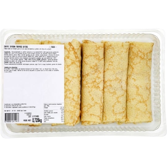 Crêpes jambon fromage