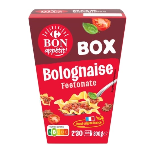 Plat cuisiné Festonate Bolognaise CARREFOUR BON APPETIT !