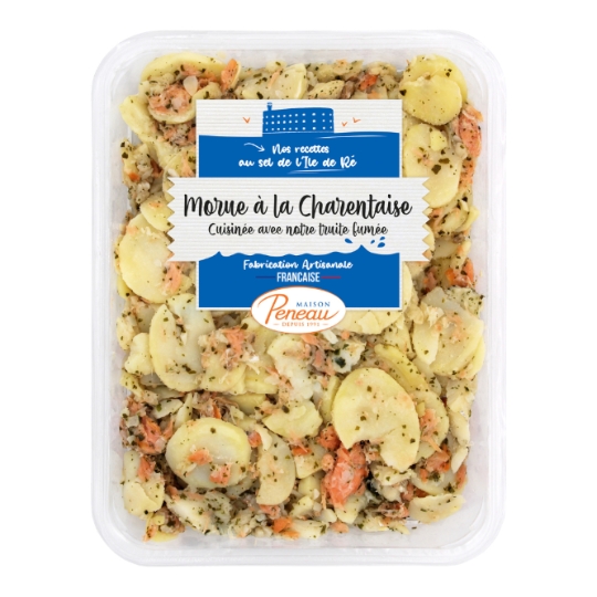 Morue à la Charentaise et Truite Fumée MAISON PENEAU