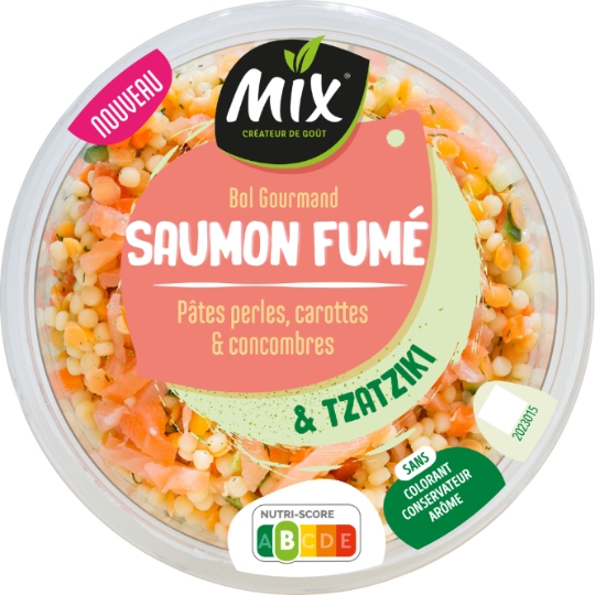 Salade saumon fumé perles carotte concombre MIX BUFFET