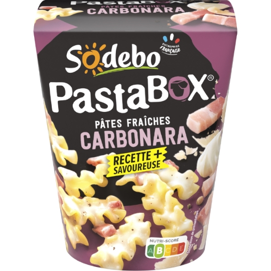 Box Fusilli à la carbonara SODEBO