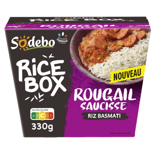 Box Riz Basmati Rougail Saucisses RICEBOX SODEBO
