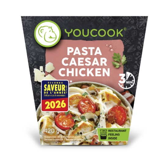 Plat Cuisiné Pâtes Caesar Poulet YOUCOOK
