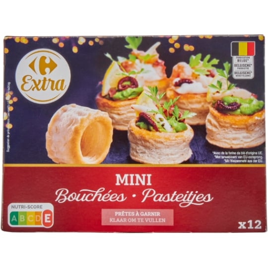 Bouchées Pâtissières Mini Prêtes à Garnir CARREFOUR CLASSIC'
