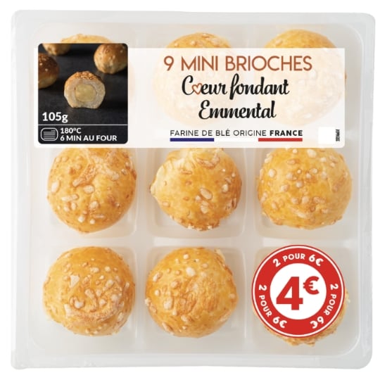 Briochettes Emmental MIX BUFFET