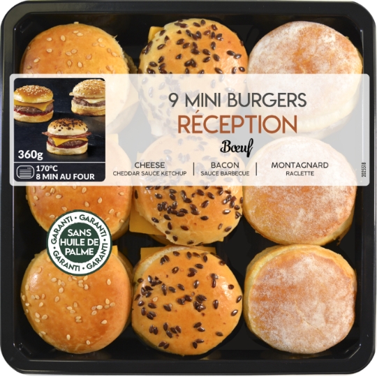 Mini burger Réception assortiment  MIX BUFFET