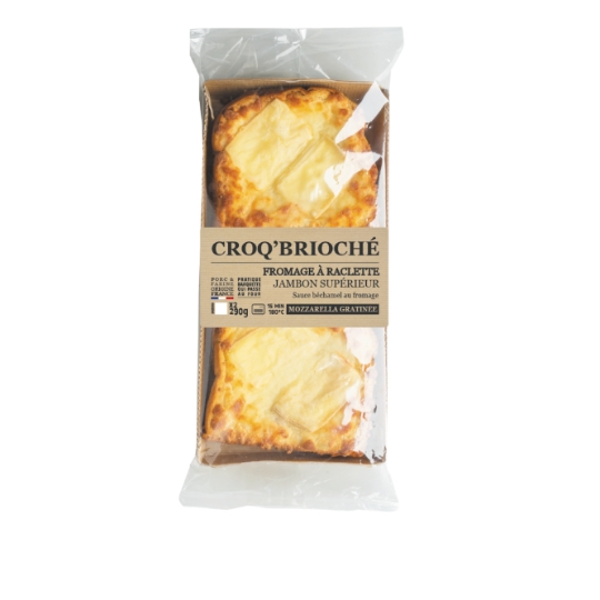 Croque Brioché Fromage à Raclette Jambon Supérieur MIX BUFFET