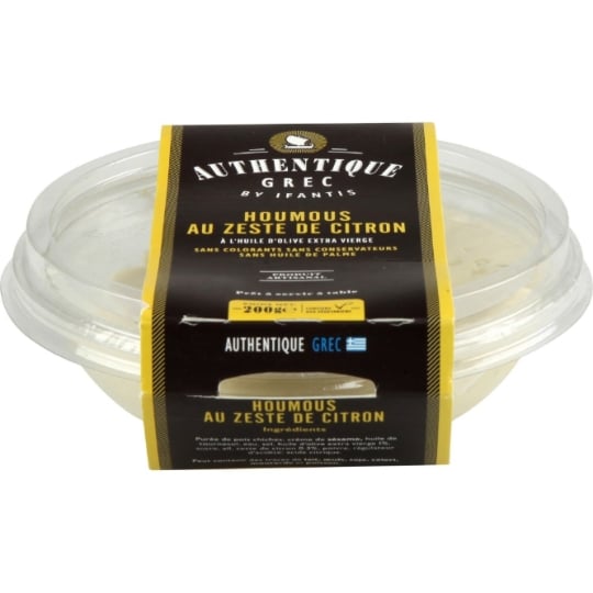 Houmous au zeste de citron AUTHENTIQUE GREC BY IFANTIS