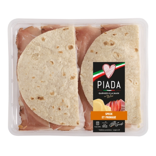 Galettes Piada speck et fromage CORTE DEL GUSTO
