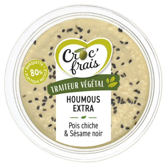 Houmous Extra Pois Chiche & Sésame noir CROC'FRAIS