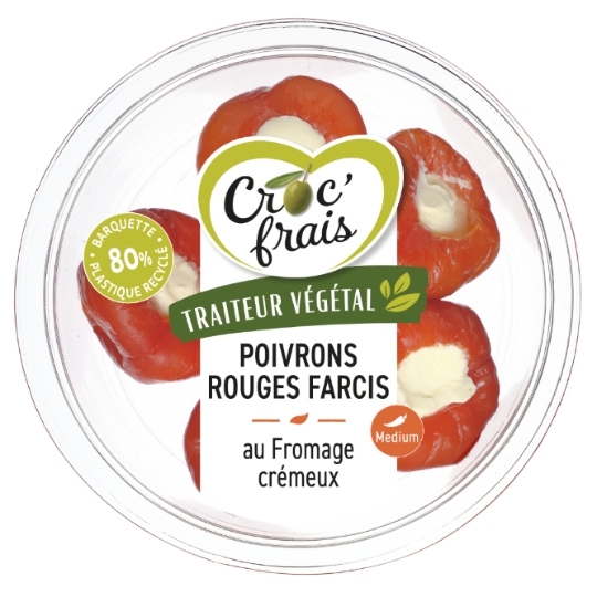 Poivrons Rouge Farcis Fromage Frais Miel & Moutarde CROC'FRAIS