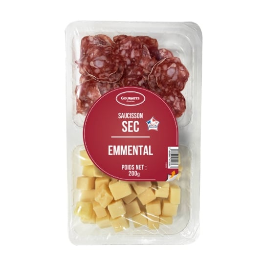 Duo cubes emmental et saucissons GOURMETS DE L'ARTOIS
