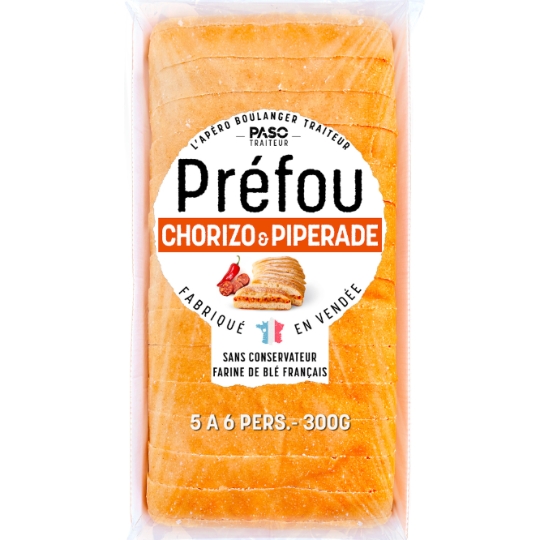 Préfou Chorizo et Piperade LES APEROS DE PASO