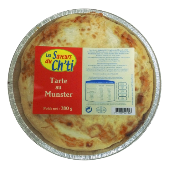 Tarte au Munster LES SAVEURS DU CH'TI