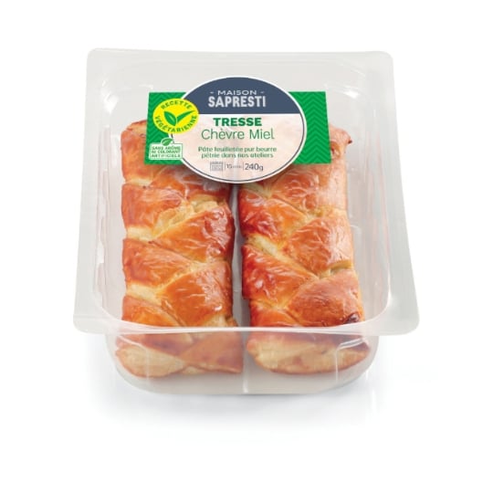 Feuilletés Tressé Chèvre Miel et Courgette MAISON SAPRESTI