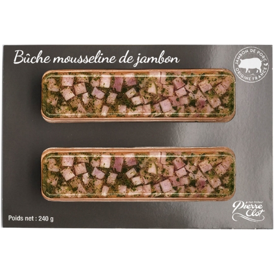 Bûche Mousseline Jambon Poivron PIERRE CLOT