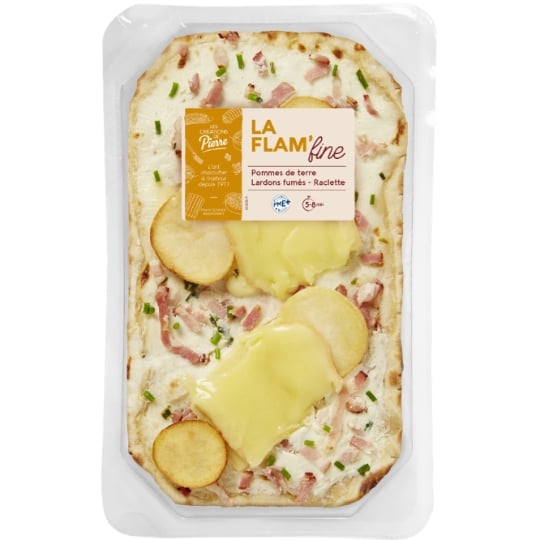 Tarte fine pomme de terre lardon raclette PIERRE SCHMIDT