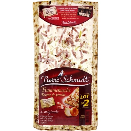 Flammekueche lardons oignons PIERRE SCHMIDT