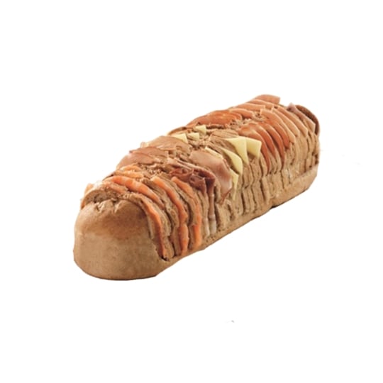 Pain Campagnard Garni 40 Toasts Saumon Fume, Jambon POULAILLON