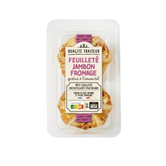 Feuilletés jambon fromage QUALITE TRAITEUR