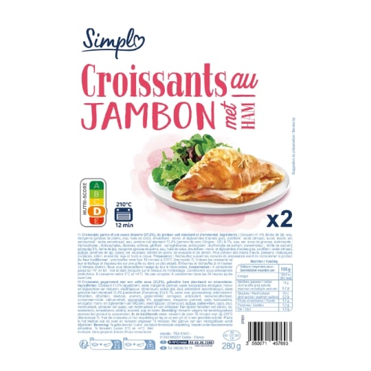 Croissants au jambon SIMPL