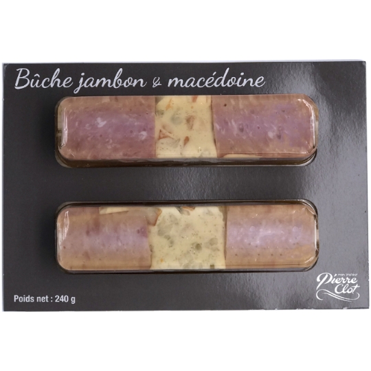 Bûche jambon macédoine