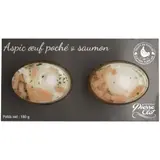 Aspic œuf poche saumon fumé