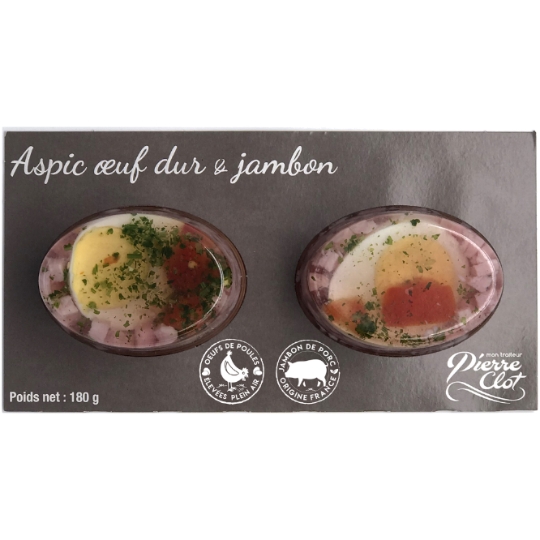 Aspic œuf dur jambon