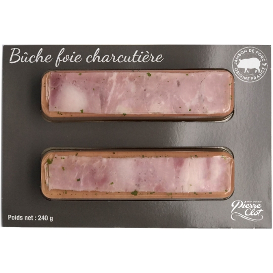 Bûche jambon mousse de foie