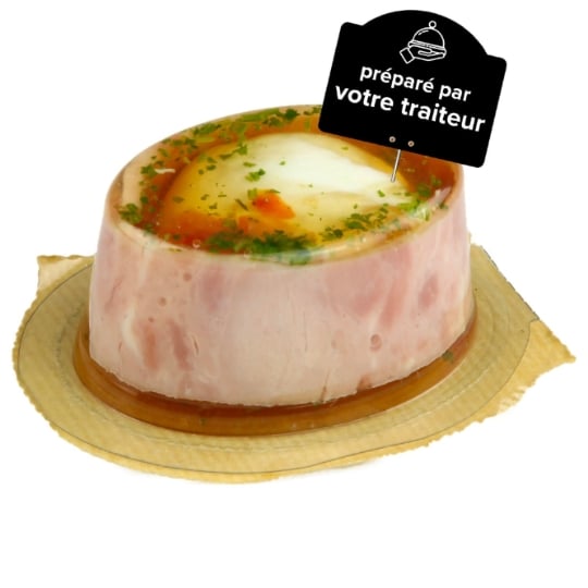 Aspic œuf mollet jambon