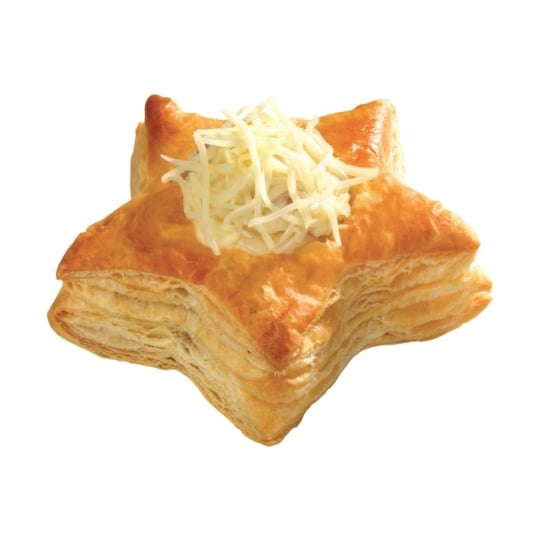 Etoile feuilletée jambon fromage