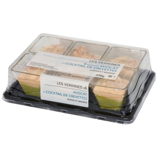 Verrines Avocat et Crevettes