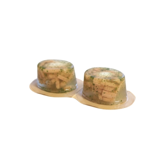 Aspic Œuf Poché et Saumon