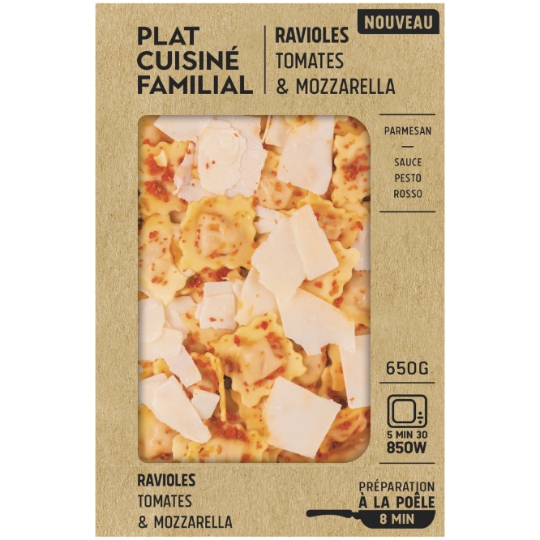 Plat Cuisiné Ravioli Tomate Parmesan Sauce Pesto Rosso MIX BUFFET