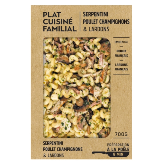 Plat Cuisiné Serpentini Poulet Champignons Et Lardons MIX BUFFET