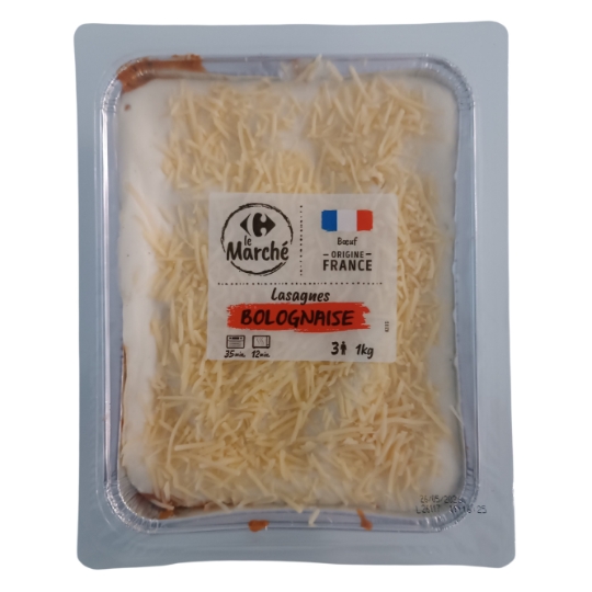 Lasagnes Bolognaise au Boeuf CARREFOUR LE MARCHE
