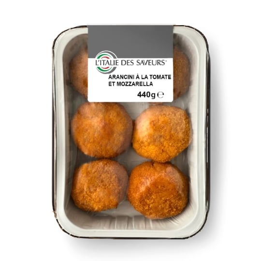 Plat cuisiné arancini à la tomate et mozzarella L ITALIE DES SAVEURS