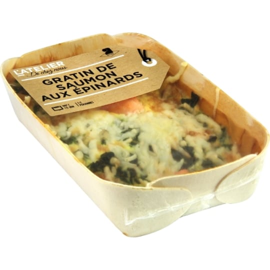 Plat cuisiné Gratin de saumon épinards L'ATELIER DE CHEZ NOUS