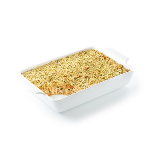 Gratin Pennes au Saumon et Colin MAISON SAPRESTI