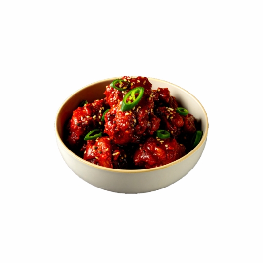 Plat Coréen : Mini Dakgangjeong  Poulet Frit Epicé  ONGGI