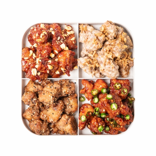 Plat Coréen : Dakgangjeong Mix de Poulet Frit    ONGGI