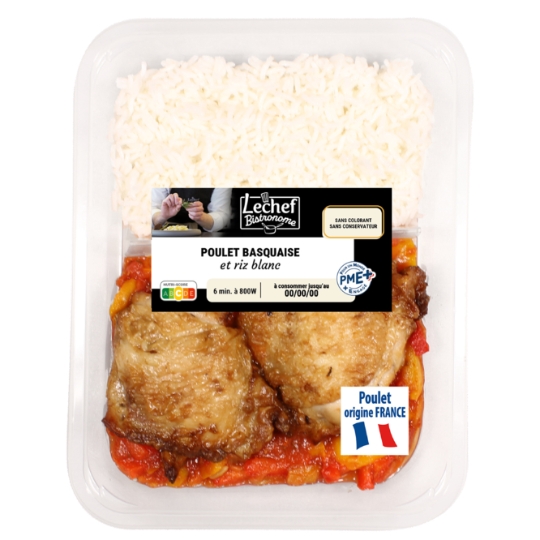 Poulet Basquaise et Riz TG LECHEF
