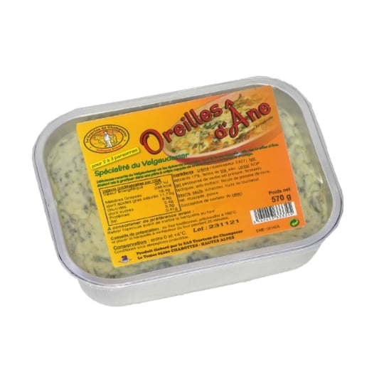 Plat cuisiné Gratin d'oreilles d'âne du Valgaudemar TOURTONS DU CHAMPSAUR