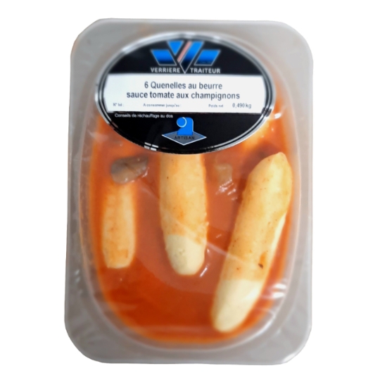 Quenelles Au Beurre Sauce Tomate Aux Champignons VERRIERE TRAITEUR