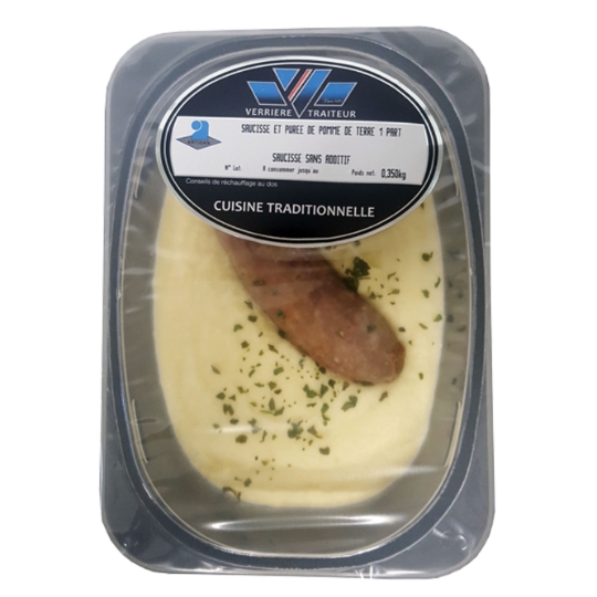 Saucisse et Purée de Pomme de Terre VERRIERE TRAITEUR