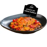 Plat cuisiné poulet basquaise au pimet d'espelette