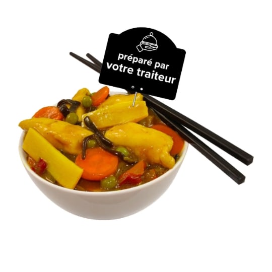 Plat Cuisiné Poulet Curry et Légumes