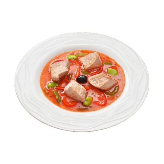 Sauté de porc fermier aux légumes du soleil